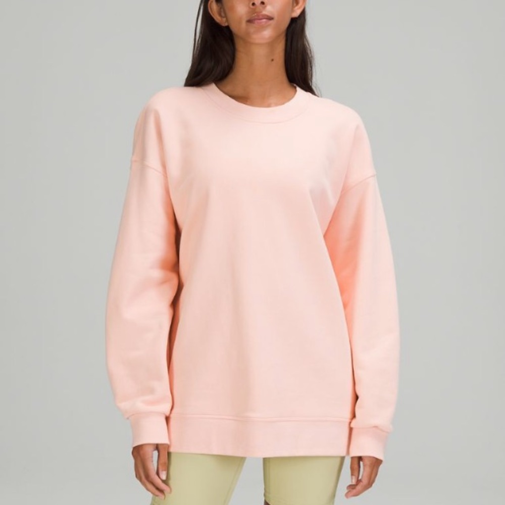 NWT Lululemon Perfectly Oversized Crew Pink Mist
